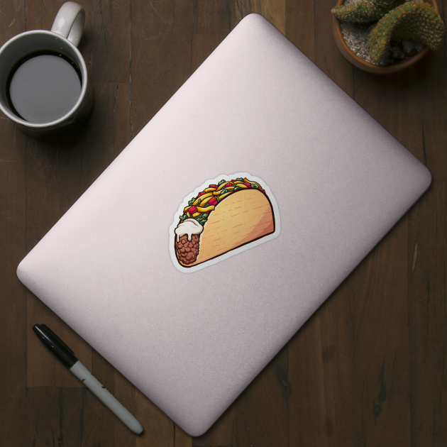 Cartoon taco by memoangeles